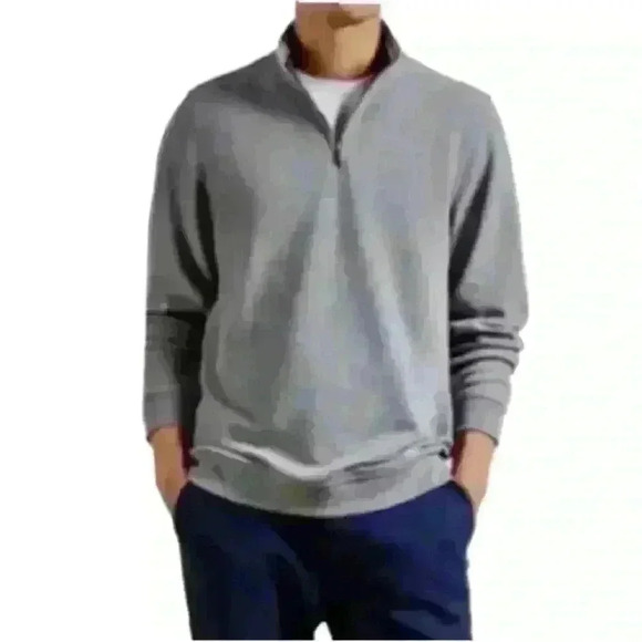 Ted Baker London 1/4 Zip Gray Peruvian Cotton
Sweater Men's Size 5 Or XL- NWOT! - Picture 2 of 8